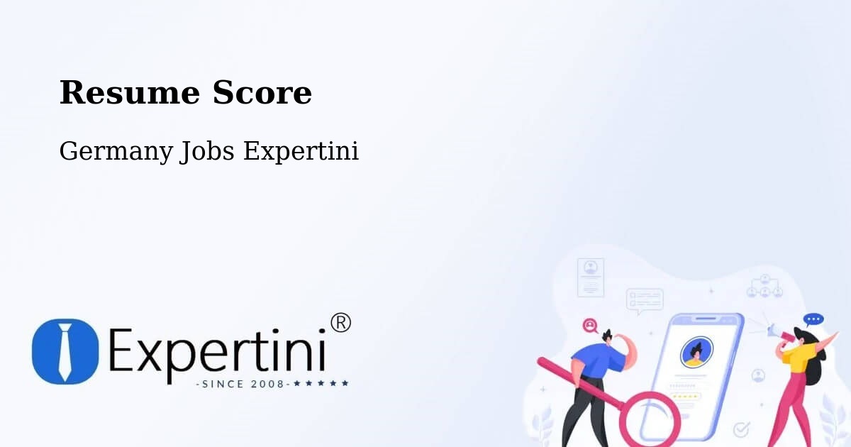 Resume Score & Job Description Match Tool – Schmallenberg - Germany Jobs Expertini